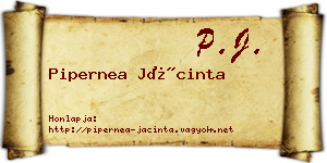 Pipernea Jácinta névjegykártya